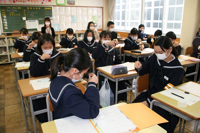 1年生 出前授業 鯖江市中央中学校