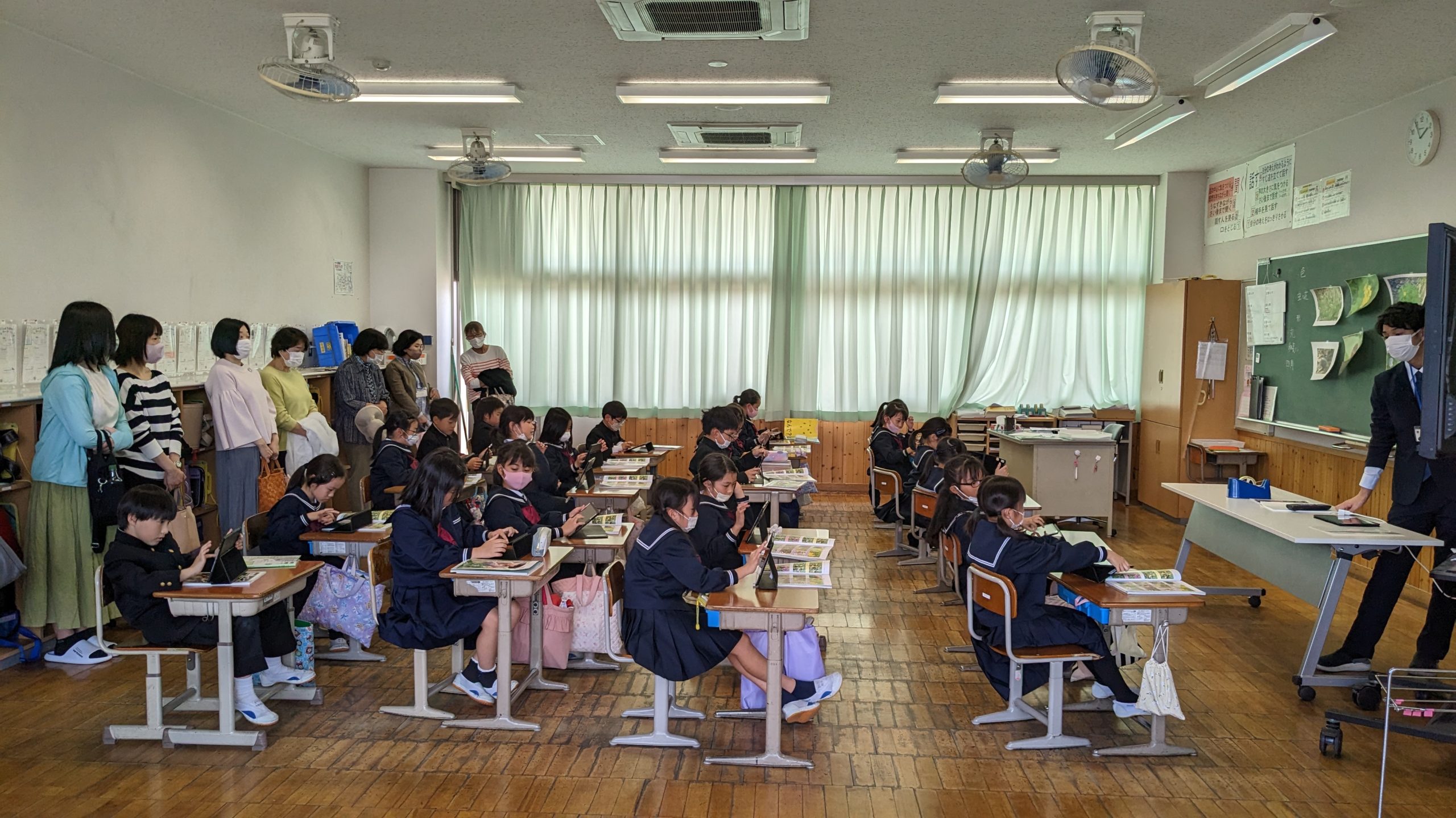 授業参観 鯖江市豊小学校 授業参観 鯖江市豊小学校